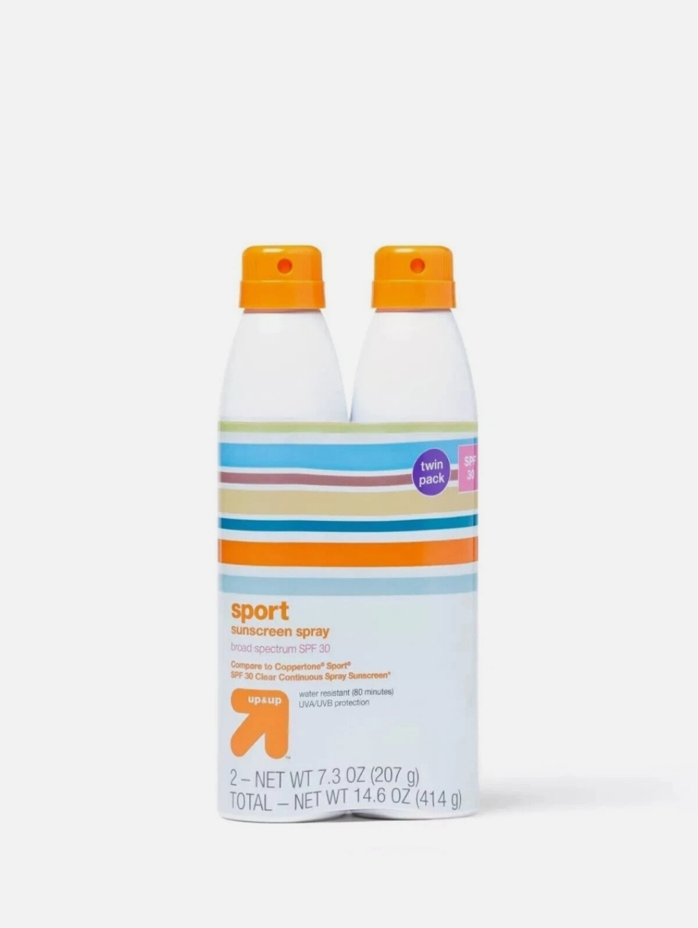 2 pk Sports Sunscreen Spray - SPF30